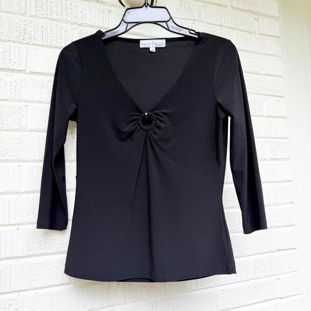 Y2K White House Black Market Black Top